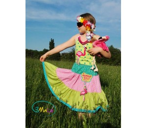 Stickserie - Flamingo Tropical